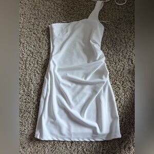 Hidden Label size S white One shoulder Bodycon Dress